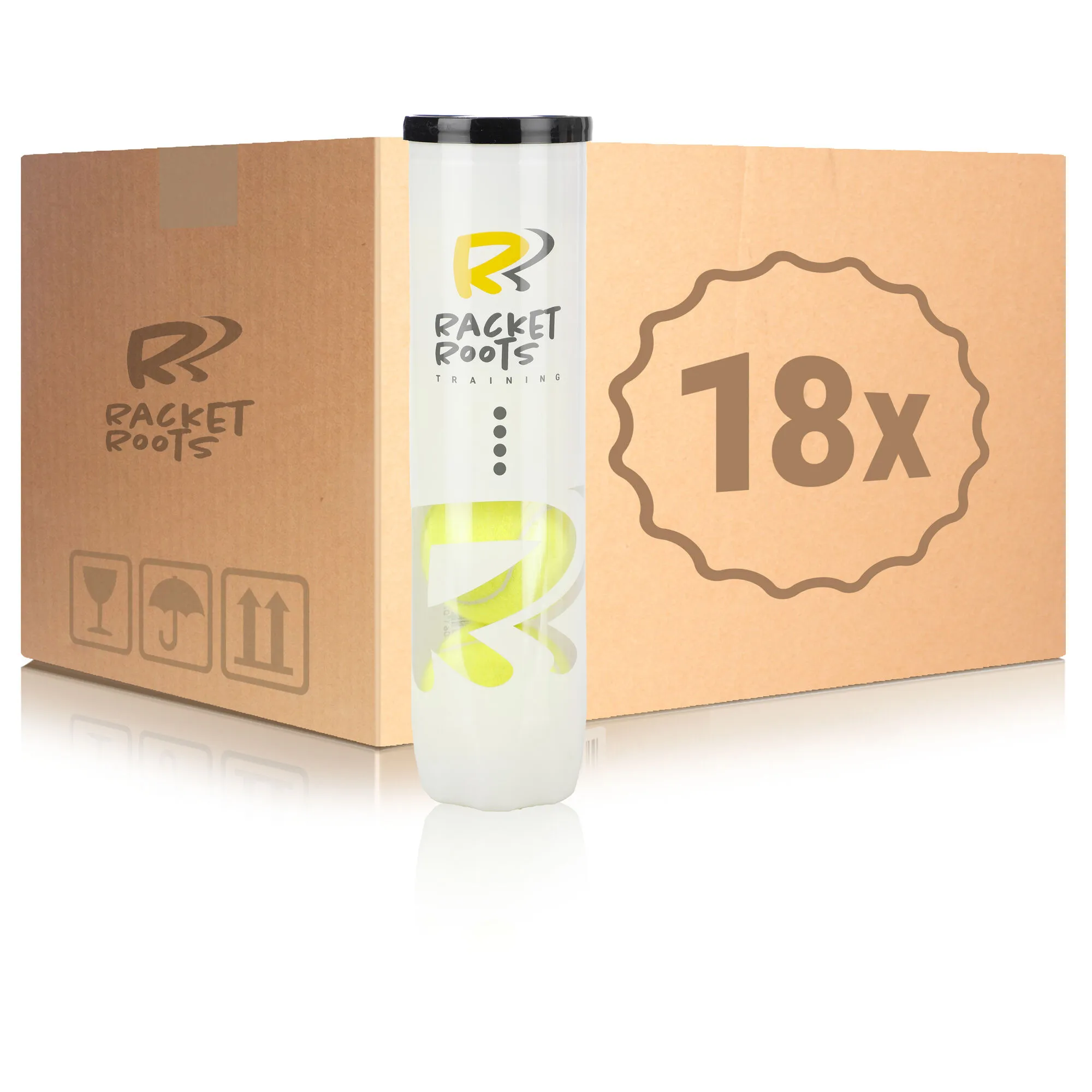 Racket Roots Training Tennisball 18 Tubi Da 4 3 Racket Roots Training Tennisball 18 Tubi Da 4