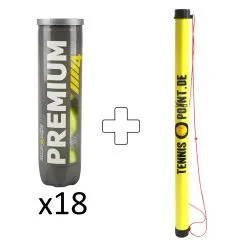 Tennis-Point Premium 18 Tubi Da 4 In Aggiunta Tubo Per Palline