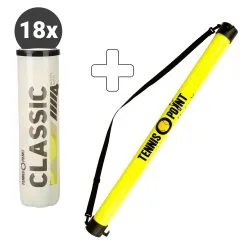 Tennis-Point Classic Tennisball 18 Tubi Da 4 In Aggiunta Tubo Per Palline
