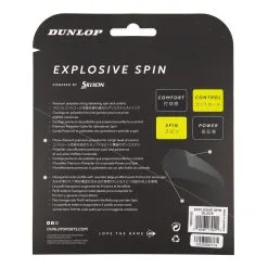 Dunlop Explosive Spin Set Di Corde 12m - Nero 5 Dunlop Explosive Spin Set Di Corde 12m - Nero -Racchette da tennis negozio 01294000 0 2