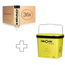 Head Instinct 36 Tubi Da 4 Nel Cartone, In Aggiunta Secchiello Per Palline, Quadrato