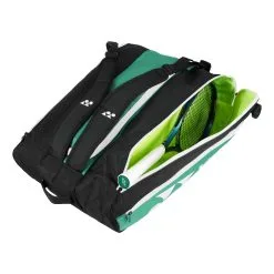 YONEX Club Line Racket Bag Borsa Per Racchetta Da 12 - Verde, Nero -Racchette da tennis negozio 0154600000 10