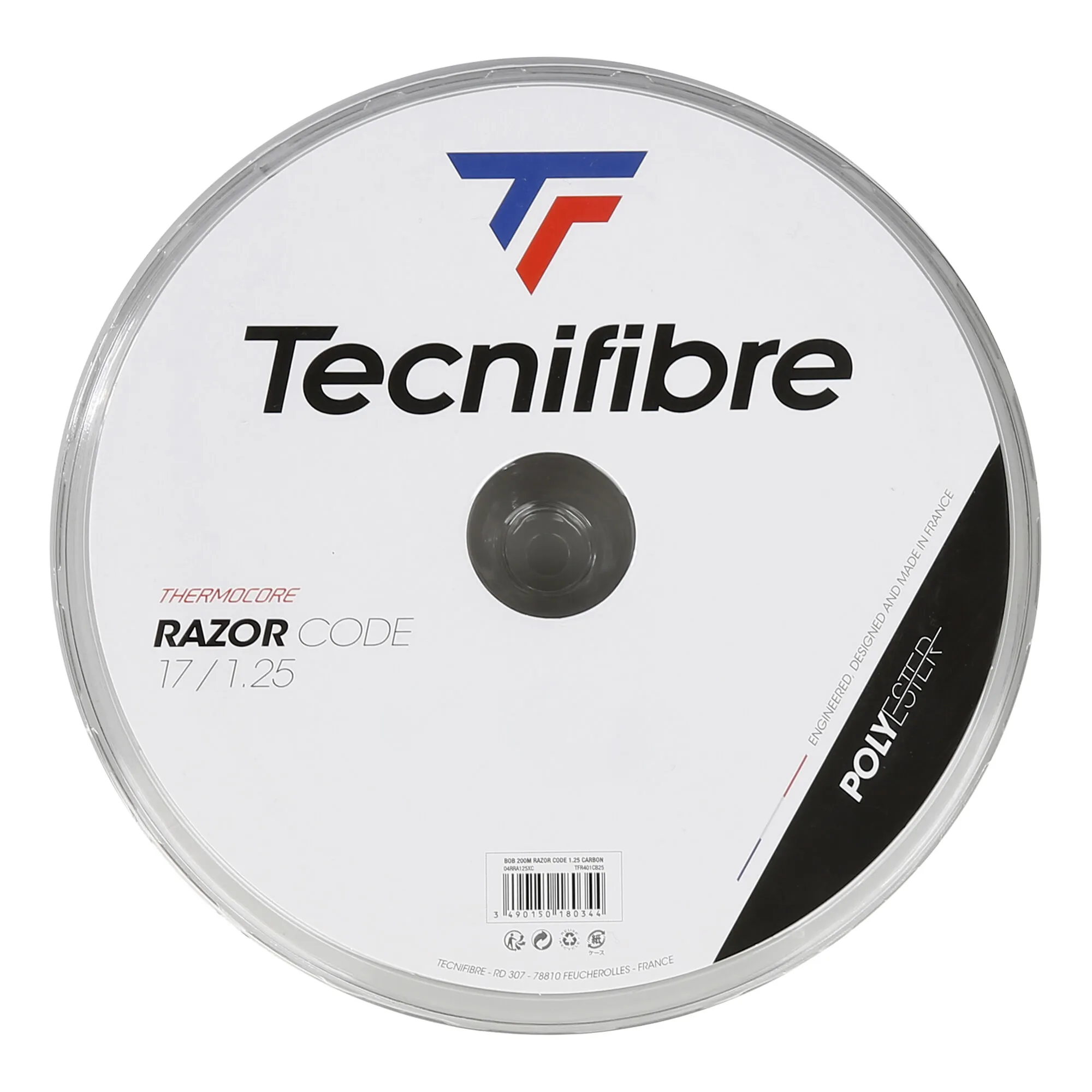 TECNIFIBRE Razor Code 200m Rotolo Di Corde - Grigio 3 TECNIFIBRE Razor Code 200m Rotolo Di Corde - Grigio