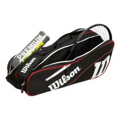 Wilson Advantage III Six Borsa Per Racchetta - Nero, Bianco -Racchette da tennis negozio 0199200000 11