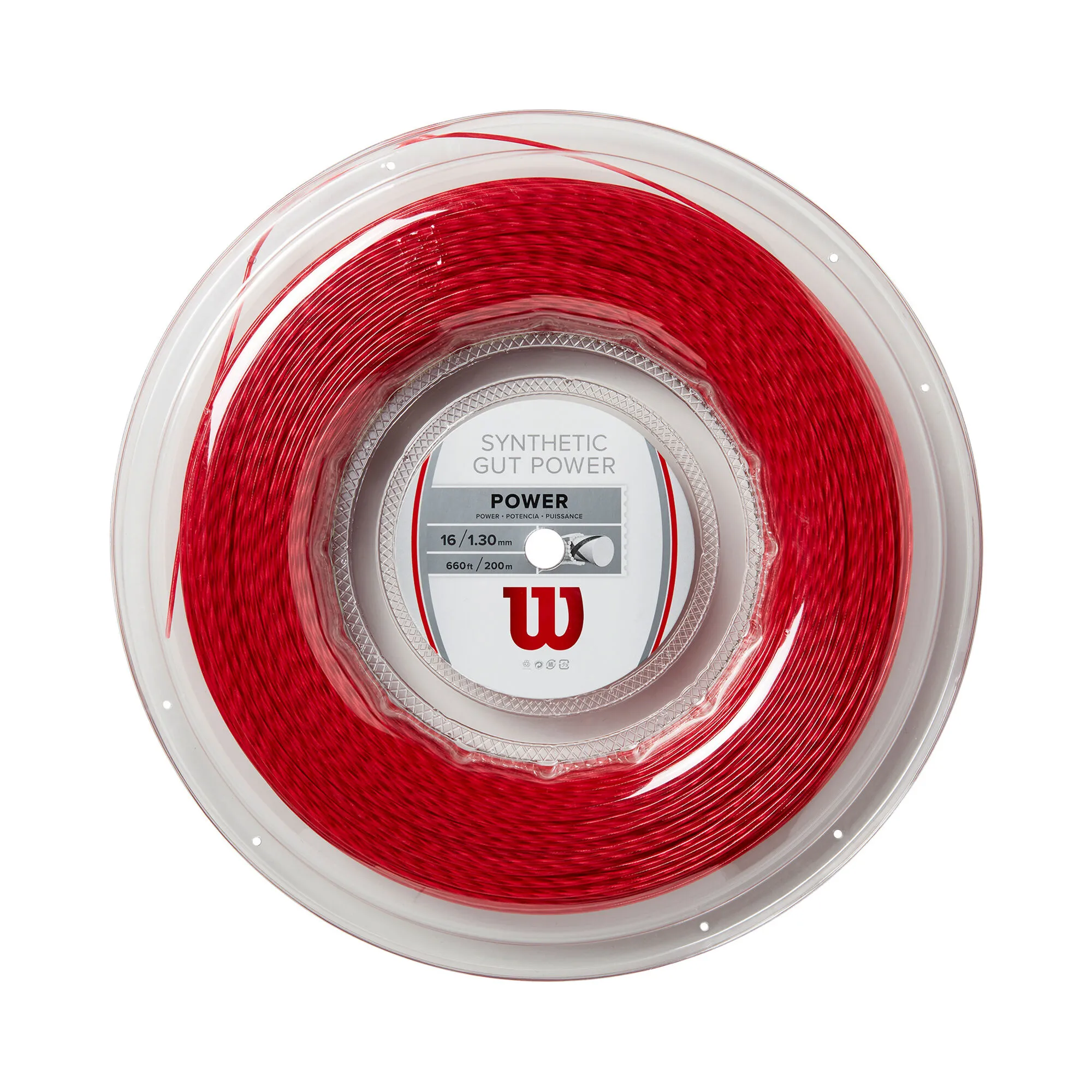 Wilson Synthetic Gut Power Rotolo Di Corde 200m - Rosso 3 Wilson Synthetic Gut Power Rotolo Di Corde 200m - Rosso