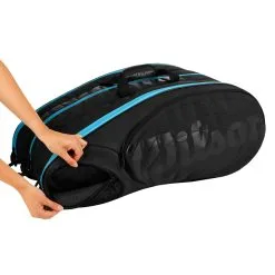 Wilson Tour 15 Borsa Per Racchetta Edizione Speciale - Nero, Blu -Racchette da tennis negozio 0205100000 14
