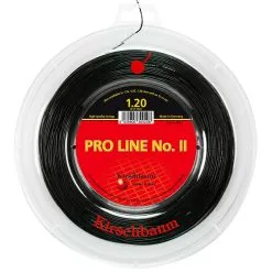 KIRSCHBAUM Pro Line II Rotolo Di Corde 200m - Nero -Racchette da tennis negozio 02153000 0 2