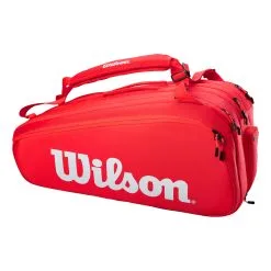 Wilson Super Tour Borsa Per Racchetta Da 15 - Rosso, Bianco 9 Wilson Super Tour Borsa Per Racchetta Da 15 - Rosso, Bianco -Racchette da tennis negozio 0220500000 0 1