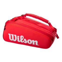 Wilson Super Tour Borsa Per Racchetta Da 15 - Rosso, Bianco 8 Wilson Super Tour Borsa Per Racchetta Da 15 - Rosso, Bianco -Racchette da tennis negozio 0220500000 10