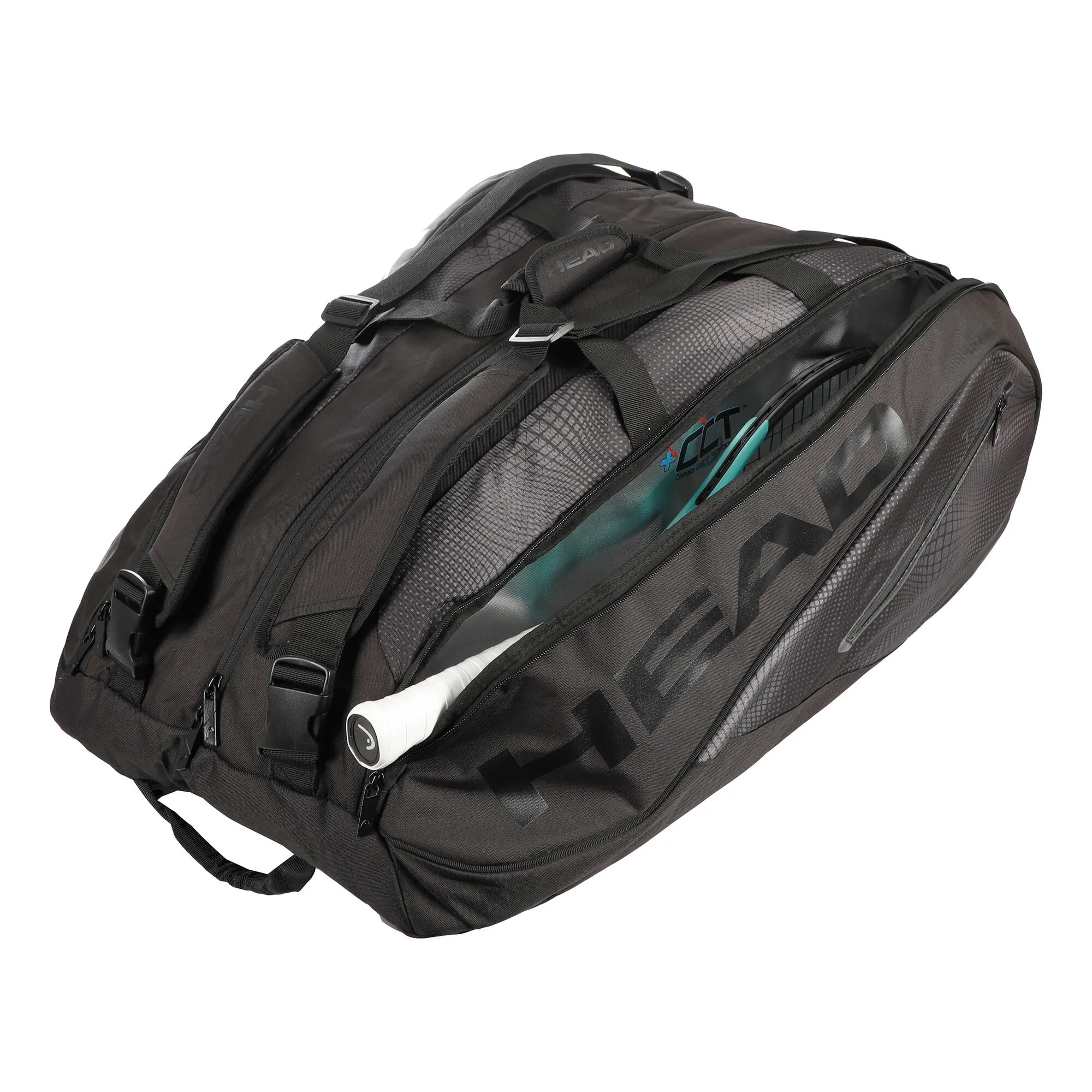 Head Tour Team 15R Megacombi Borsa Per Racchetta Edizione Speciale - Nero, Nero Brillante 6 Head Tour Team 15R Megacombi Borsa Per Racchetta Edizione Speciale - Nero, Nero Brillante - immagine 4