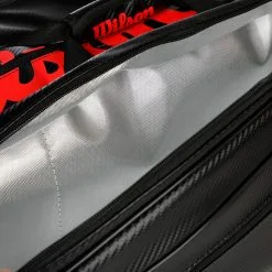 Wilson Elite Borsa Per Racchetta Da 15 Edizione Speciale - Nero, Rosso -Racchette da tennis negozio 0226400000 13