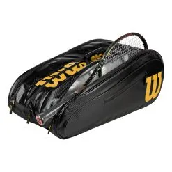 Wilson Elite Borsa Per Racchetta Da 15 Edizione Speciale - Nero, Oro -Racchette da tennis negozio 0226500000 10