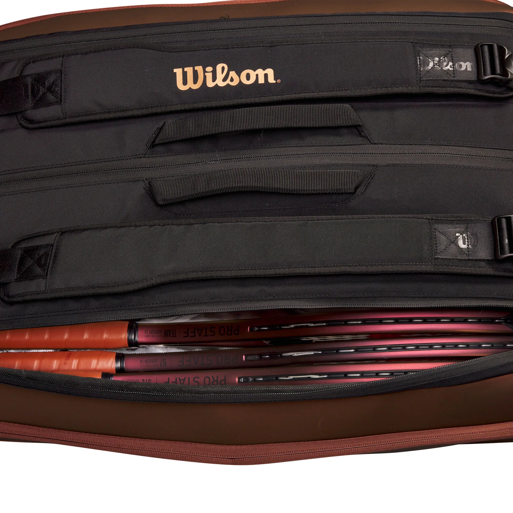 Wilson Super Tour Pro Staff V14 Borsa Per Racchetta Da 15 - Bronzo 7 Wilson Super Tour Pro Staff V14 Borsa Per Racchetta Da 15 - Bronzo - immagine 5