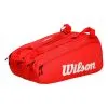 Wilson Super Tour Borsa Per Racchetta Da 15 - Rosso -Racchette da tennis negozio 0235900000 000