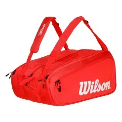 Wilson Super Tour Borsa Per Racchetta Da 15 - Rosso -Racchette da tennis negozio 0235900000 0 1