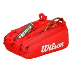 Wilson Super Tour Borsa Per Racchetta Da 15 - Rosso -Racchette da tennis negozio 0235900000 10