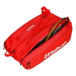 Wilson Super Tour Borsa Per Racchetta Da 15 - Rosso -Racchette da tennis negozio 0235900000 11