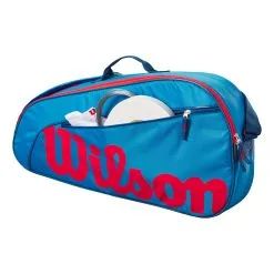 Wilson Junior Borsa Per Racchetta Da 3 - Blu, Arancione -Racchette da tennis negozio 0236700000 0 2
