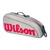 Wilson Junior Borsa Per Racchetta Da 3 - Grigio, Rosso 1 Wilson Junior Borsa Per Racchetta Da 3 - Grigio, Rosso -Racchette da tennis negozio 0236800000 000