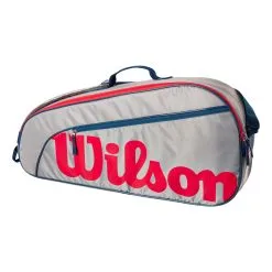 Wilson Junior Borsa Per Racchetta Da 3 - Grigio, Rosso 13 Wilson Junior Borsa Per Racchetta Da 3 - Grigio, Rosso -Racchette da tennis negozio 0236800000 0 1