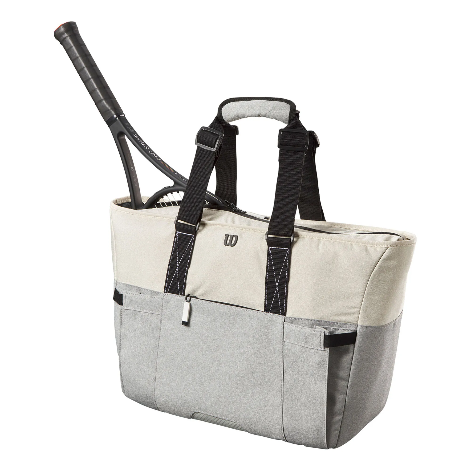 Wilson Women's Tote Borsa Sportiva - Grigio, Blu 4 Wilson Women's Tote Borsa Sportiva - Grigio, Blu - immagine 2