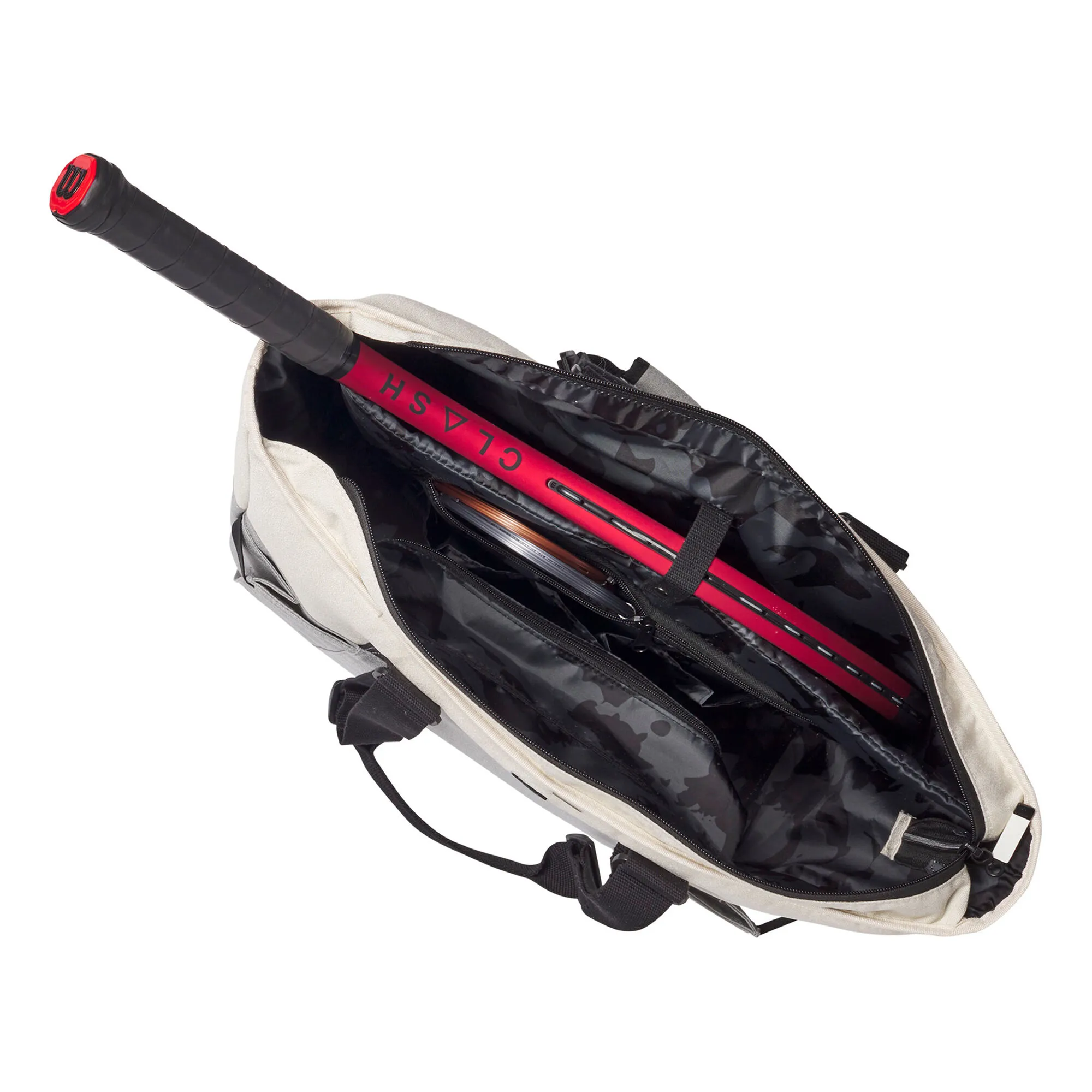 Wilson Women's Tote Borsa Sportiva - Grigio, Blu 6 Wilson Women's Tote Borsa Sportiva - Grigio, Blu - immagine 4