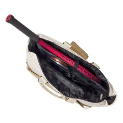 Wilson Women's Tote Borsa Sportiva - Bianco, Cachi 19 Wilson Women's Tote Borsa Sportiva - Bianco, Cachi -Racchette da tennis negozio 0238500000 17