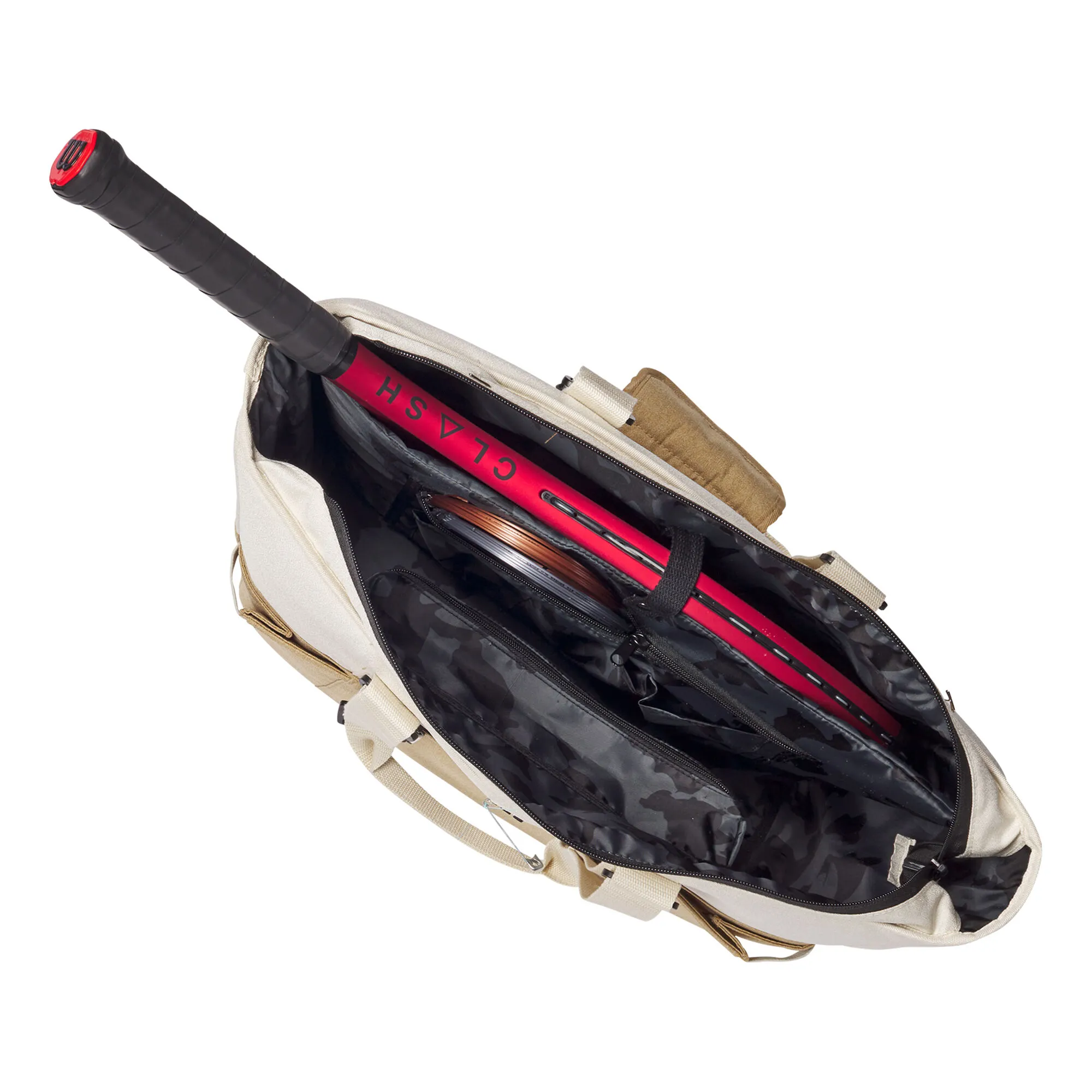 Wilson Women's Tote Borsa Sportiva - Bianco, Cachi 11 Wilson Women's Tote Borsa Sportiva - Bianco, Cachi - immagine 9