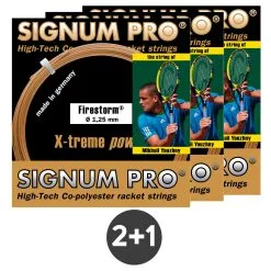Signum Pro 3x Firestorm Metallic Set Di Corde 12,2m - Oro