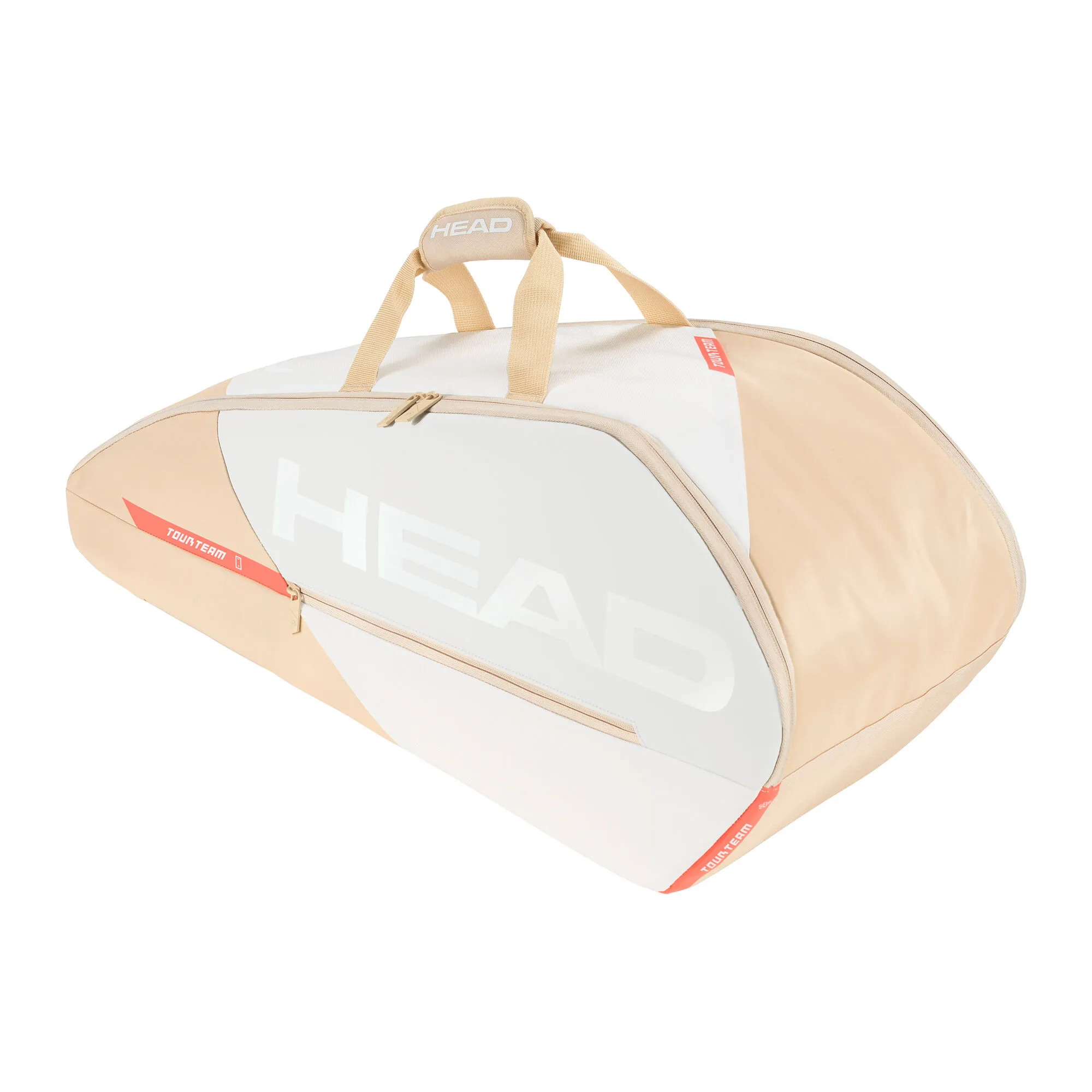 Head Tour Racquet Bag M Borsa Per Racchetta - Bianco, Corallo 3 Head Tour Racquet Bag M Borsa Per Racchetta - Bianco, Corallo