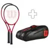 Wilson 2 Clash 100 Pro V2.0 In Aggiunta Borsa Per Racchetta -Racchette da tennis negozio 03992000 000 1